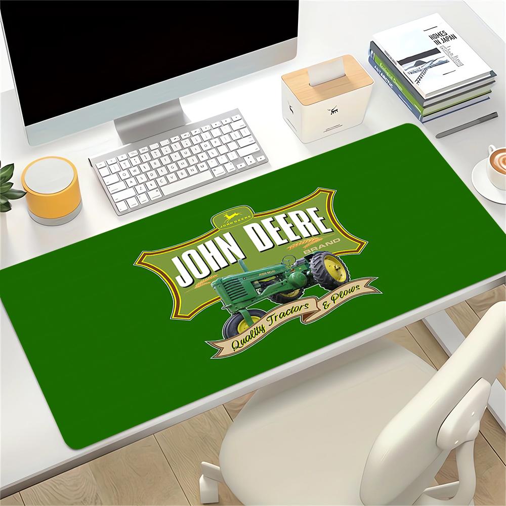 John Deere Tractors Plows Large Gaming Mouse Pad Nonslip Rubber Base Waterproof Desk Mat For Office Pc Laptop