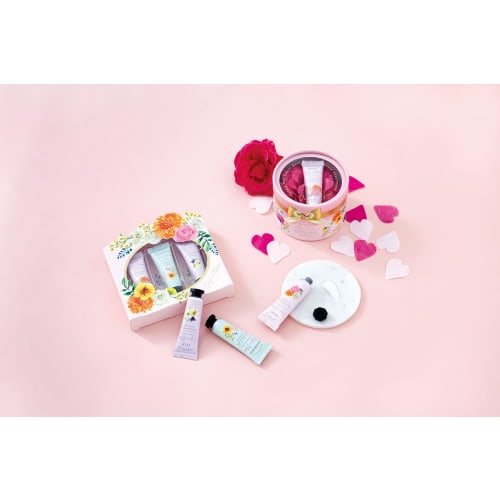 Days In Bloom Hand & Nail Cream Set (Floral Gift Box, Popular Scent, 3 Hand Creams)