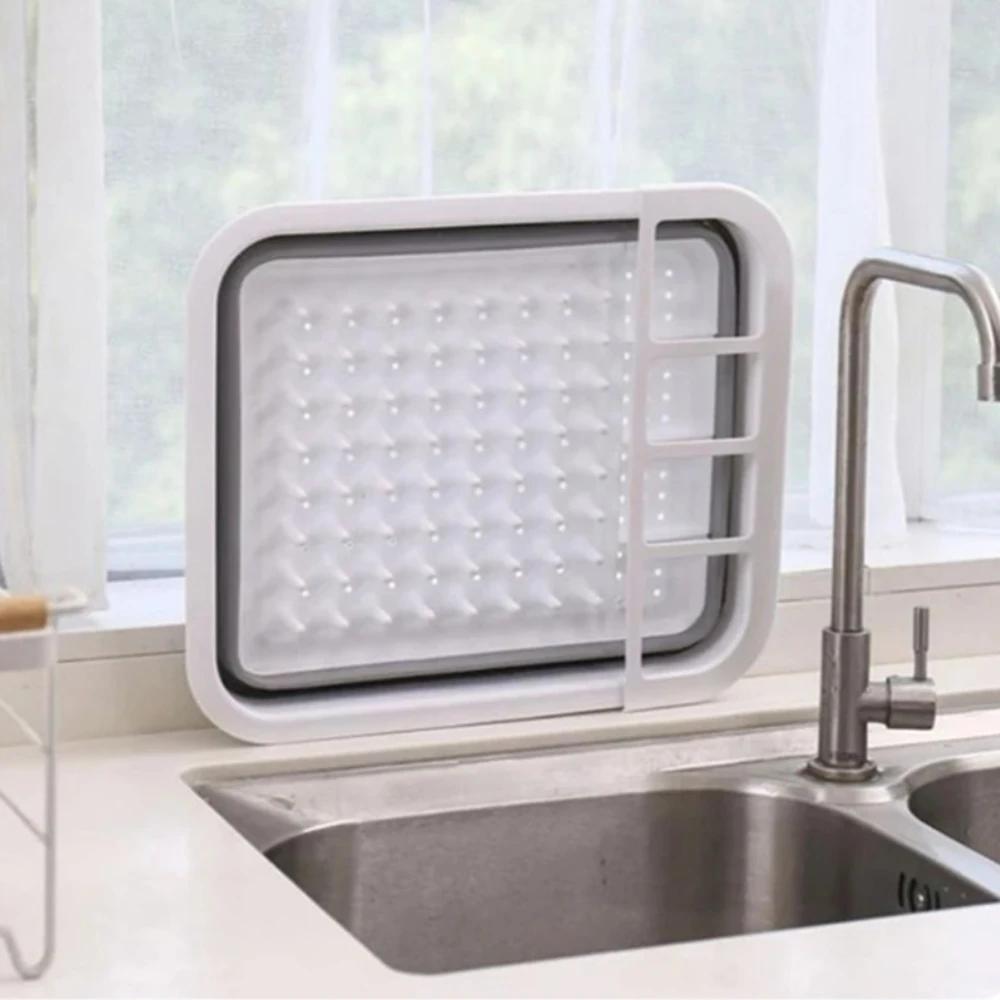 Folding Drain Bowl Rack Tableware Drainage Organizer Shelves Home Bowls and Chopstick Water Filter Racks Dish Sink Drain Basket