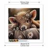 New Arrival 5D DIY Full Circle Diamond Painting "Cute Calf" Embroidery Cross Stitch Home Decor Gift