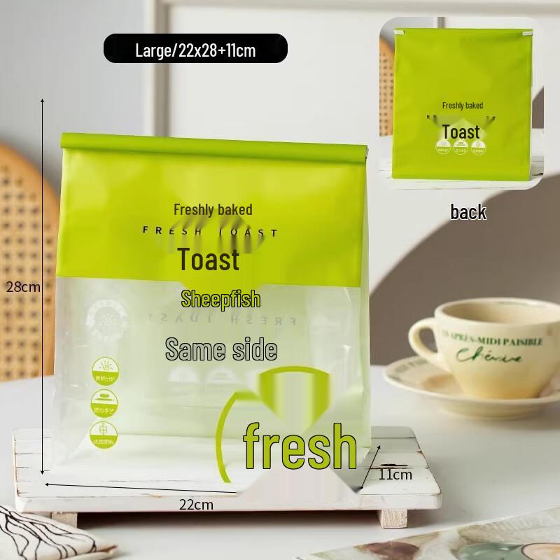 Roll-Edge Wire Self-Sealing Toast Bags