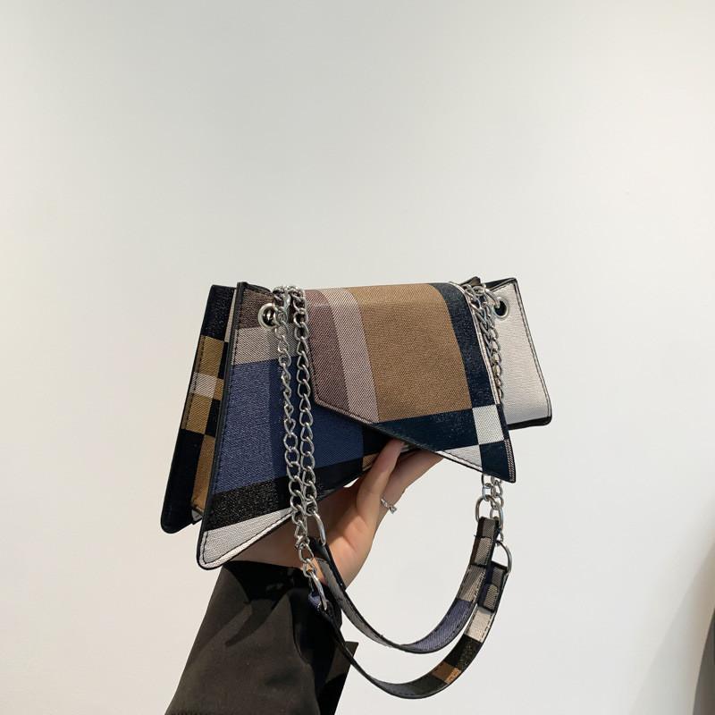 Trendy Green Mini Crossbody Bag Fashionable Personality Small Square Purse синий