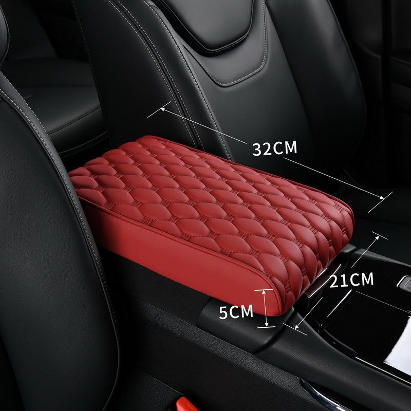 Microfiber Leather Center Console Cover Pad Universal Comfortable Armrest Pillow Memory Foam Multifunctional Arm Rest Cover