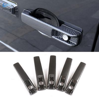 Mercedes Benz G Sınıfı için W463 W464 G65 G55 G63 G500 G550 ABS Karbon Fiber Doku Dış Kapı Kolu Trim