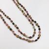 Handmade Long Tourmaline Beaded Women's Necklace Choker - Adjustable Length.