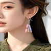 Tassel Bamboo Shell Earrings - Elegant European & American Style
