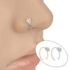 1Pc Small Thin Clear  Flower Nose Ring Charm Nose Ring Jewelry