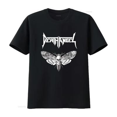 Death Angel T Shirt The Evil Divide Back Order Vintage Versatile Stylish Homme Unisex Streetwear Designer Clothes