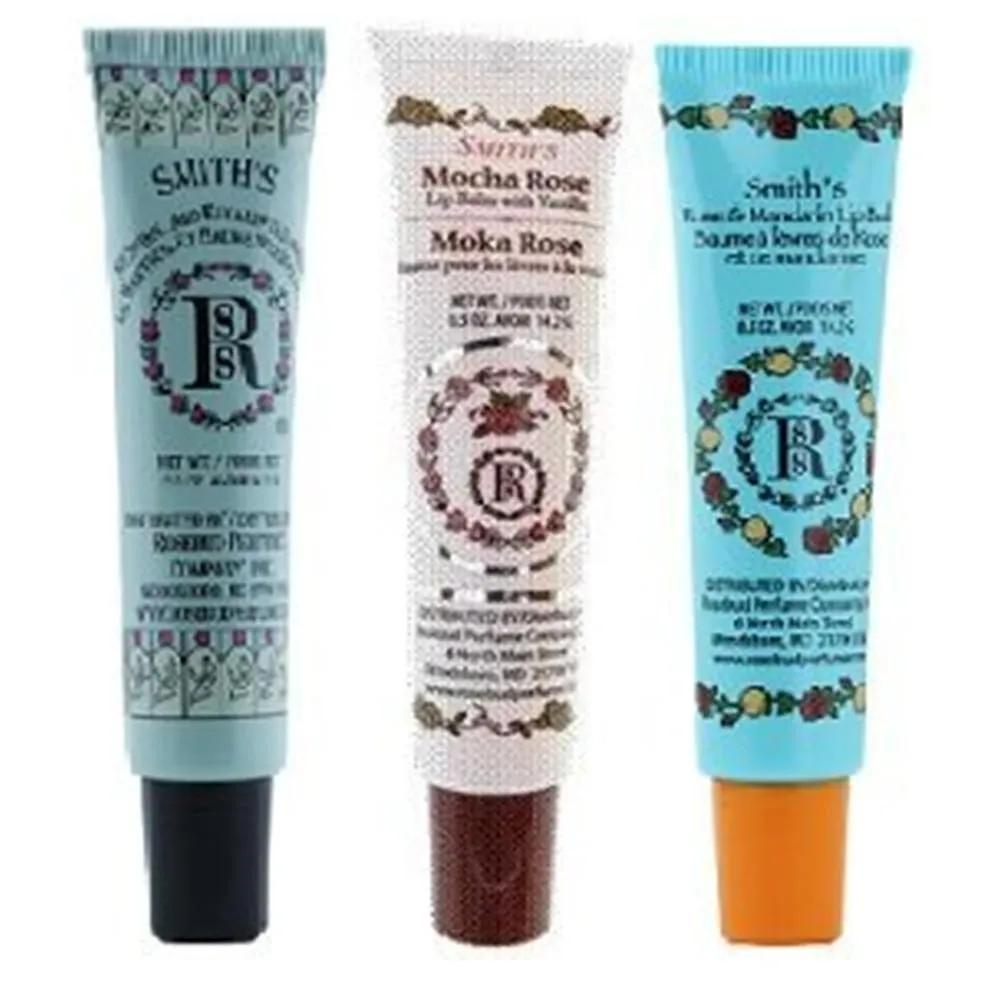 Rosebud Perfume Company Lip Balm 14ml 3 Pack Menthol/Mocha/Rose