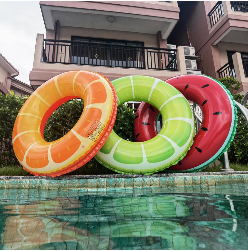 Anneau de natation gonflable en PVC épais 0,25 mm Dessin animé pour enfants Différents modèles 50/60/70/80/90 cm