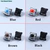10/50/100 Stück Tastenkappen Schalter 2-Pin Mechanische Tastatur Schwarz Blau Braun Rot Tasten Schalter für Mechanische Tastatur mit Hintergrundbeleuchtung