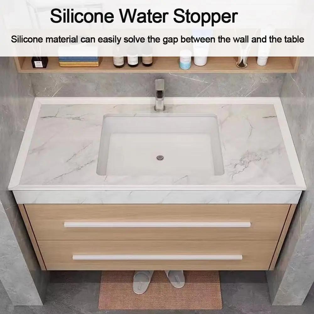 Barrière Siliconen Scheiding Droog en Nat Douchegoot Zelfklevende Deuronderkant Afdichtingsstrip Waterstopper Waterkerende Strip