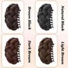 Luxurious Braided Buns Hair Extension Claw Clip For Women With Twist Clip For Daily Wear Hair Bun For Women