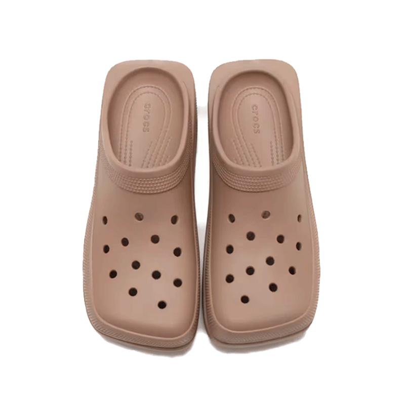 Crocs Outdoor Leisure Versatile Hole Shoes Unisex Latte Colour