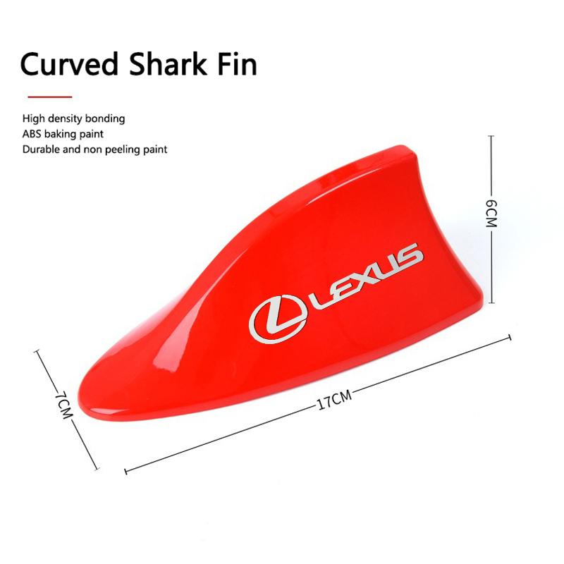 Universal ABS Plastic Car Logo Shark Shape Fin Antenna Roof Radio Signal Aerial Shark Fin Signal Antenna Modification Styling
