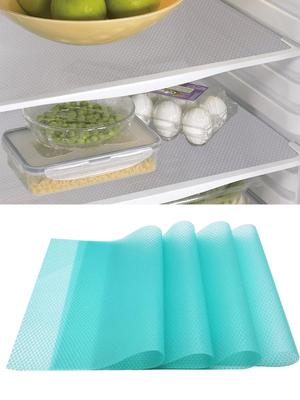 4 szt. Podkładka do lodówki Antypoślizgowa Wodoodporna Możliwość cięcia Mata na półkę lodówki Podkładki do szuflad szafek kuchennych Podkładki na stół