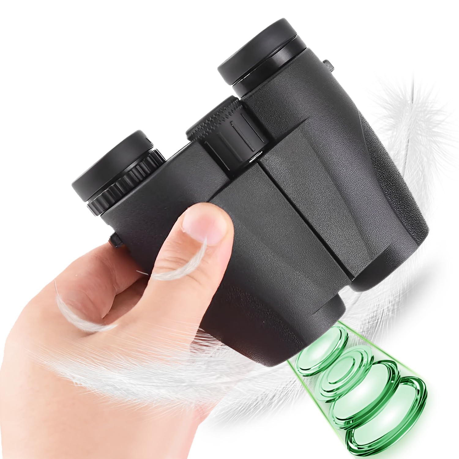 

Compact Binoculars for Live 20x Concert Eyeglasses BAK4 Optical Adjustable Eye Image Environmentally Friendly Perfect for Live Outdoor Neck Storage чорний