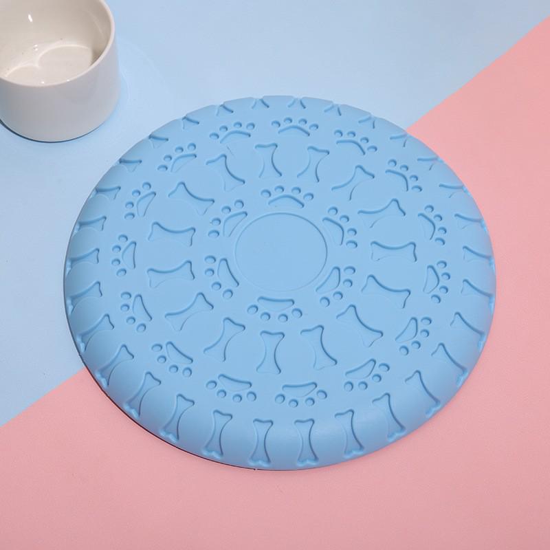 

Большое кольцо-пуллер из ЭВА для собак для прорезывания зубов и тренировок - Идеально для бордер-колли и прогулок на открытом воздухе Blue TPR Food-Platter Frisbee 22cm