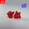 Non-Toxic 10Pcs/Lot Moc Bricks Rock 1X1 Crystal 4 Point Jewel Gem Stone 11127 Diy Educational Building Blocks Toys Kids Gifts