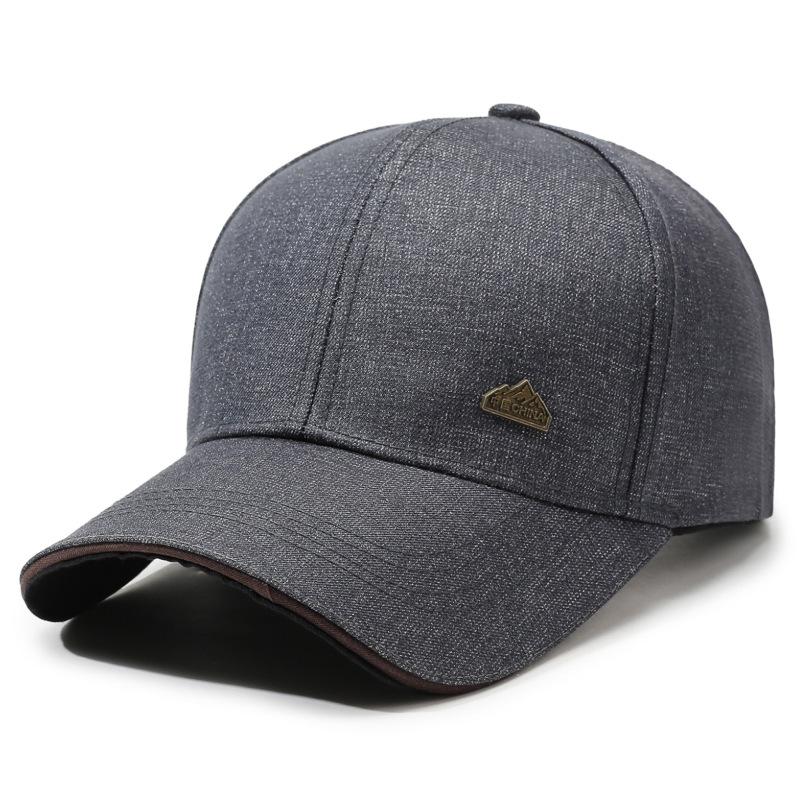 Hat Middle-Aged Men S Outdoor Spring And Summer Cap Simple Sun Hat Middle-Aged And Elderly Sports And Leisure Baseball Cap Adjustable серый