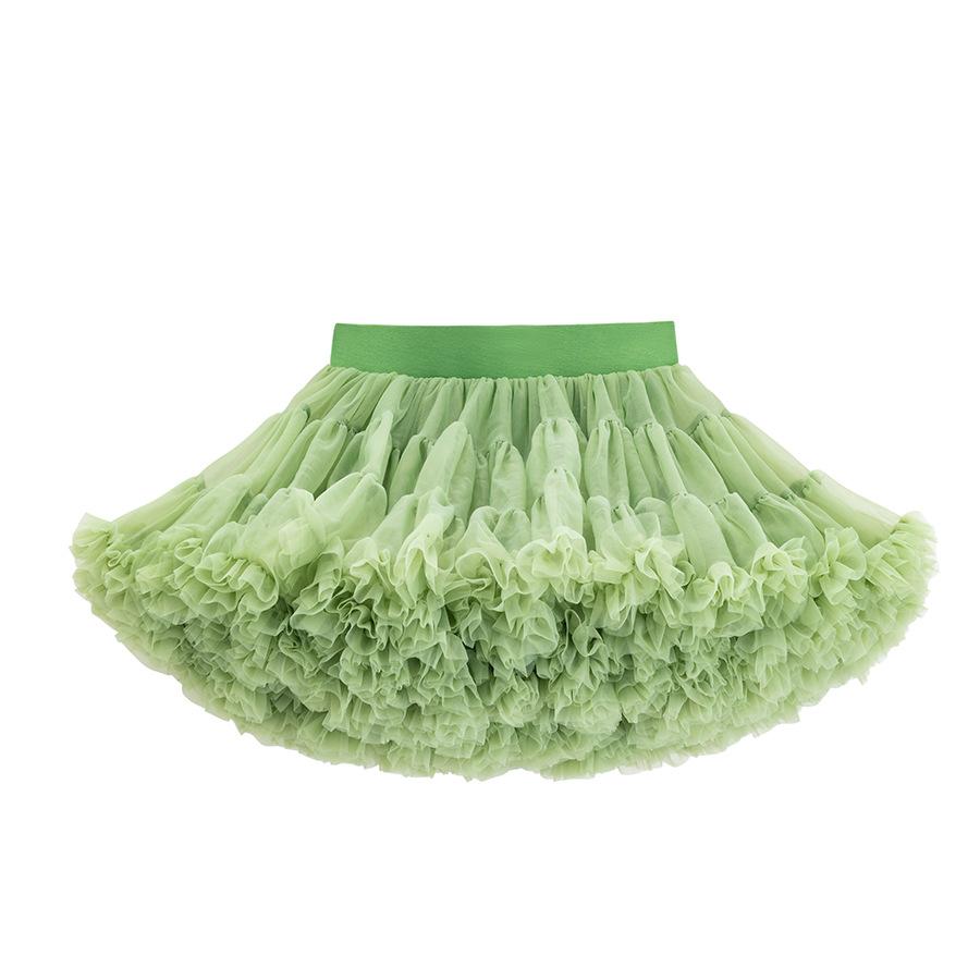 Girl Tutu Skirt Princess Skirt Mesh Fluffy Skirt Spring Summer Versatile Lotus Leaf Skirt