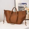 Large Capacity Leather Zipper Women's Tote Bags High Quality Luxury 2026 Brand Shoulder Bags for Women Trend Bolsas Para Mujeres