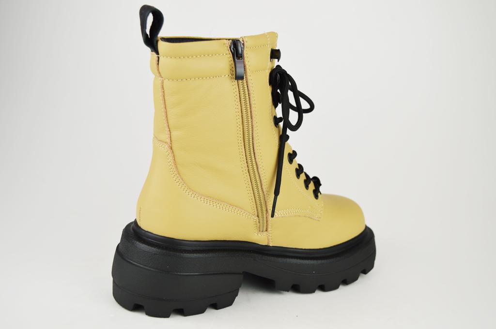 Ботинки бежевые Berkonty 9088 36 кожа мех