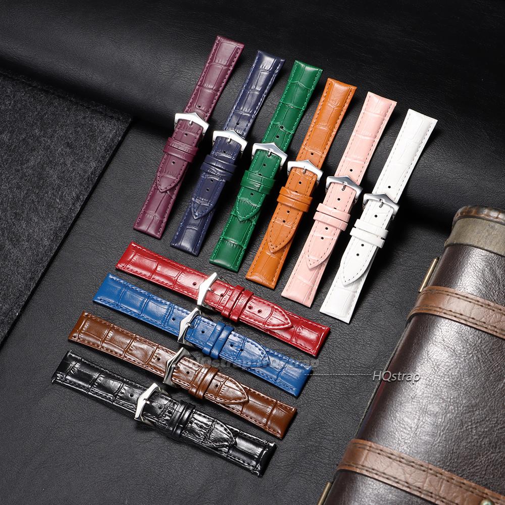 Universal Replacement Leather Watch Strap for Men Women Calfskin Watchband 14mm 16mm 18mm 20mm 22mm Watch Band Soft Bracelets