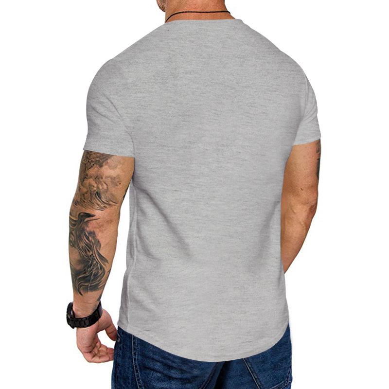 Men's Summer Slim Fit Sport Casual Round Neck T-shirt