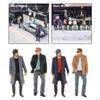 1:64 Diorama Painted Figure People Jacket Model Building Park Wheel