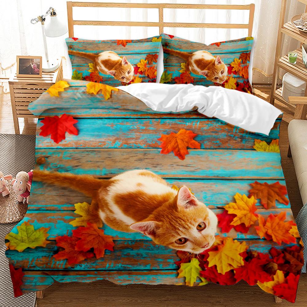 Cute Hamster Bedding Set Single Twin Full Queen King Size Pet Hamster Bed Set Aldult Kid Bedroom Duvetcover Sets 3D Anime 037