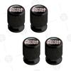 FPVXC1 4pcs Plaid Logo Car Wheel Tire Valve Caps Air Stem Aluminum Accessories For Tesla Model S X 3 Y Cybertruck Roadster
