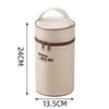 Bolsa Térmica para Fiambrera Papel de Aluminio Rectangular Redonda Gran Capacidad Bolsa Térmica Portátil Bolso Bento para Mujer Niños Bolsa Refrigeradora