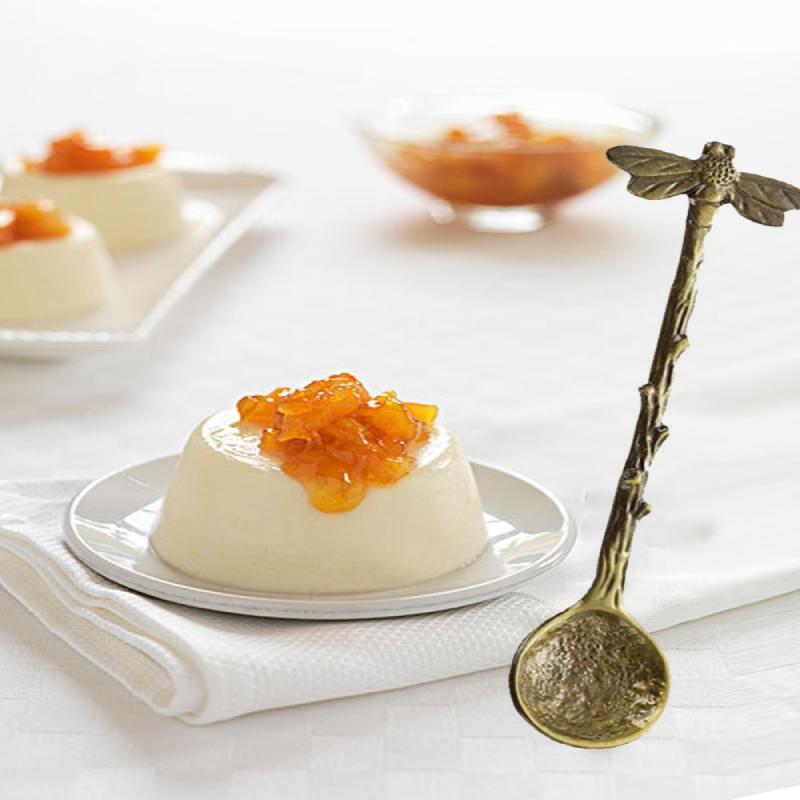 Kaffeelöffel Vintage Libellenzweige Blätter Form Mini Eis Kuchen Milch Rührlöffel Küchenhelfer