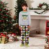 Parent-child Christmas Print Home Suit Long-sleeved Top And Pants