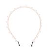 Comfortable Faux Pearl Headband Fashionable Wedding Headband Alloy Hair Accessory  For Women