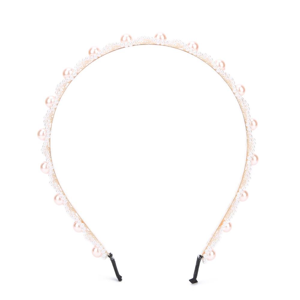Comfortable Faux Pearl Headband Fashionable Wedding Headband Alloy Hair Accessory For Women