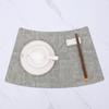 Round table new Chinese fan-shaped placemat Western food mat Anti-scalding table mat Thermal insulation mat Food cloth mat Bowl mat Hotel meal