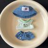 1 set Cowboy Hat 10/20cm Cotton Doll Clothes Striped T-shirt 10cm Doll Clothes  Doll Accessories