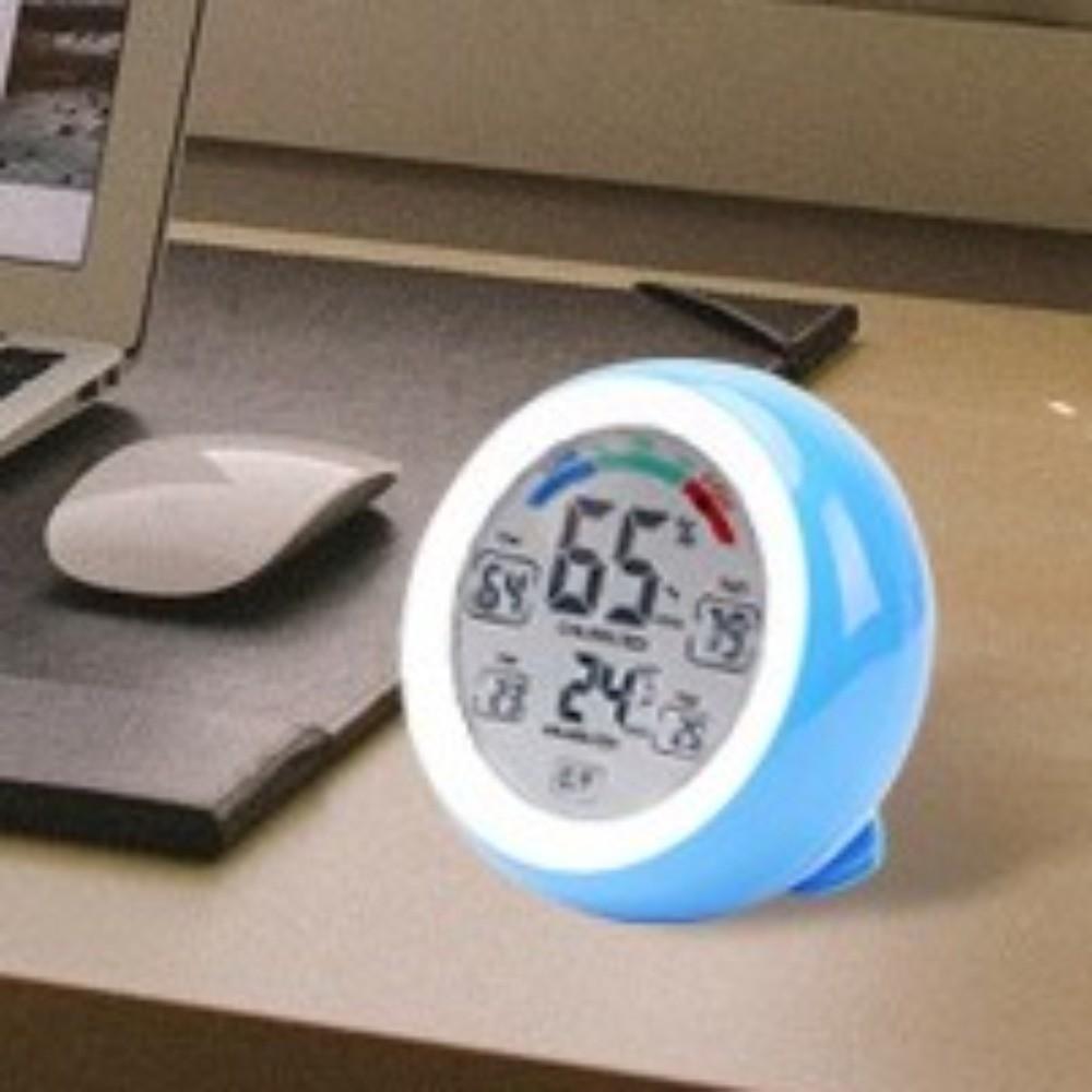 Circular Digital Thermometer Hygrometer  Temperature Humidity Tester  Fridge Monitoring