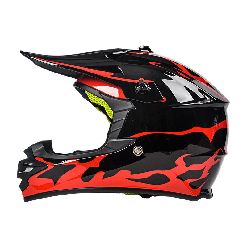 Dot Certified Children's Motorcycle Helmets Suitable for Off-Road Street Riding Mountain Bikes Helmet with Goggles and Gloves