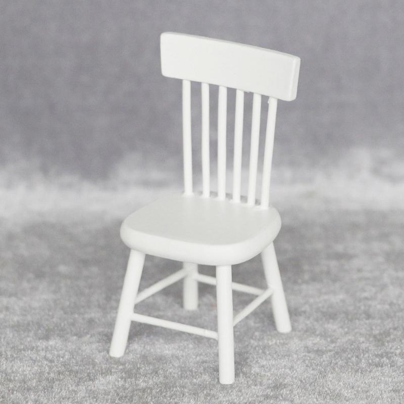 1/12 Dollhouse Kitchen Room Furniture Dining Table/Chair for Doll House Miniature Layout Kids for Play House Toy Micro L