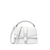 Mk Greenwich Design Bloc de Culoare Logo Geantă de Afaceri din Piele Artificială Geantă de Umăr Crossbody Tote Bagă Medie pentru Femei 35S5SGRS2L-OPTICWHITE
