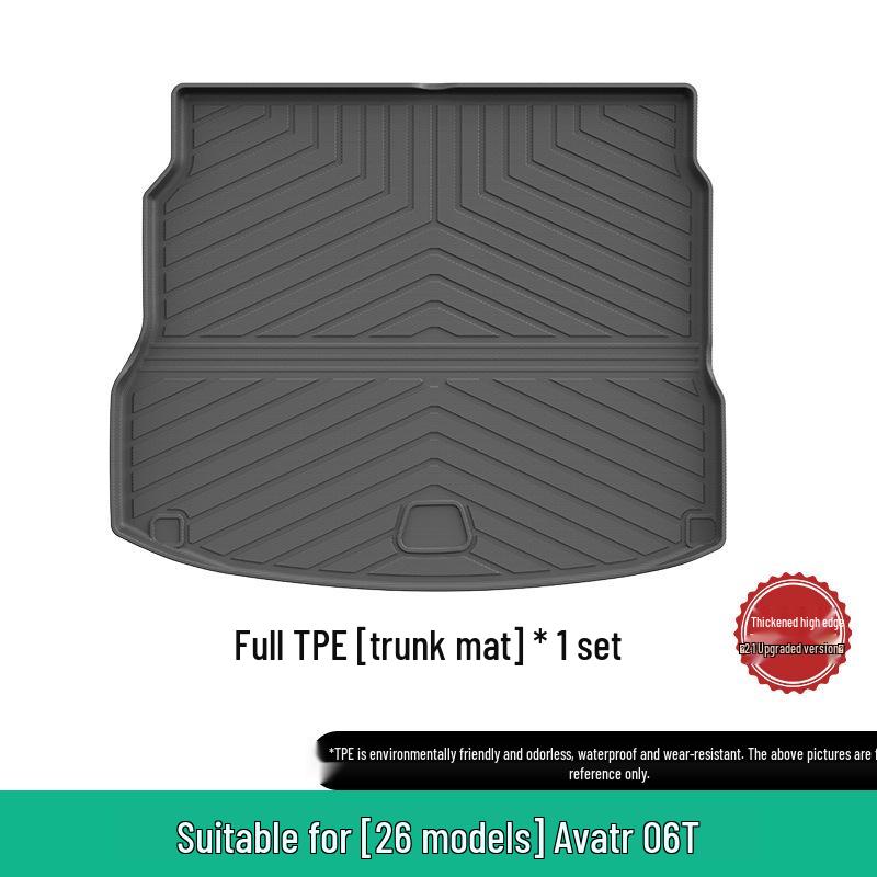 Compatible 25 Avatr 06 Car Floor Mats: Vehicle-Specific, All-Weather TPE with Trunk Mat
