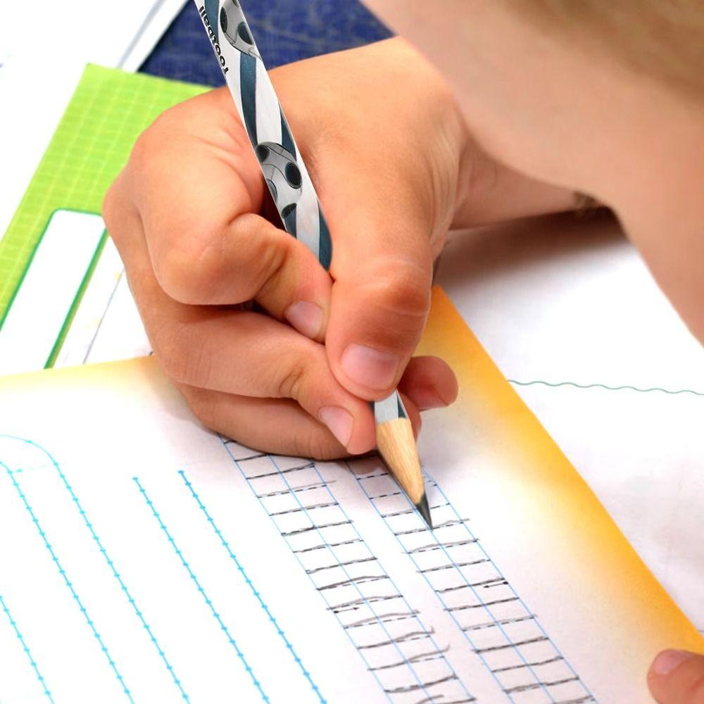 12Pcs HB Pencil with Eraser Wood Pencil New Drawing Stationery  for Children Student