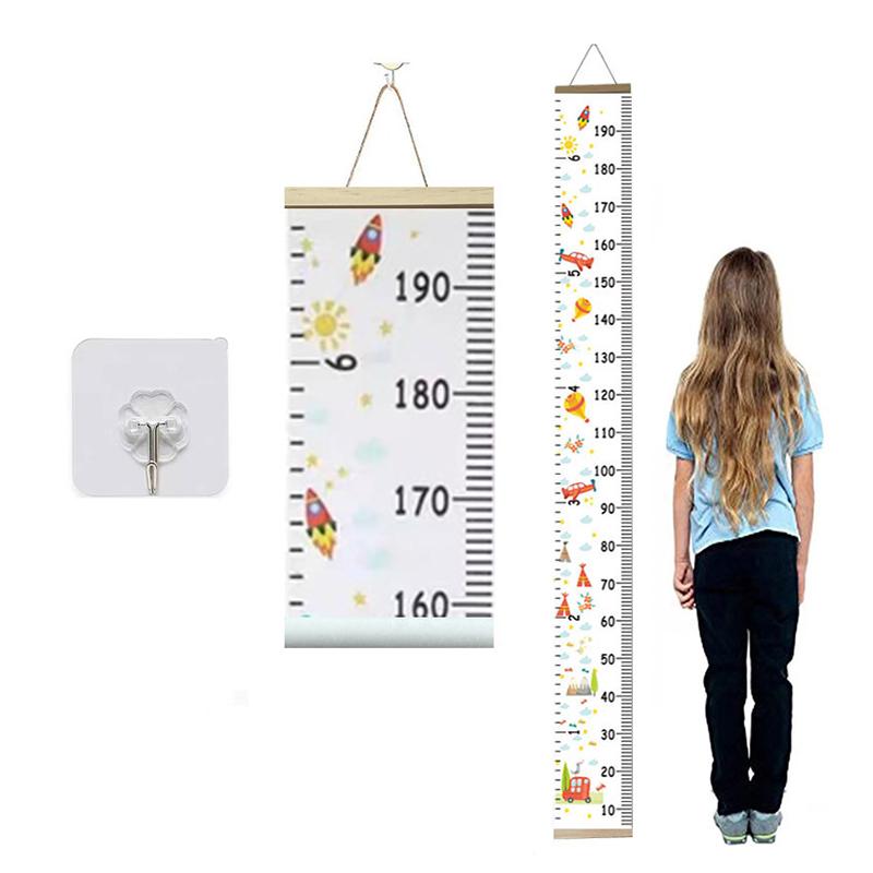 Wooden Wall Hanging Wall Sticker For Kids Room Decoration Height Measure Ruler Wallpaper Baby Growth Chart Decor On The Wall
