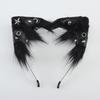 Halloween Cat Ear Headband Punk Leather Hair Hoop Party Cosplay