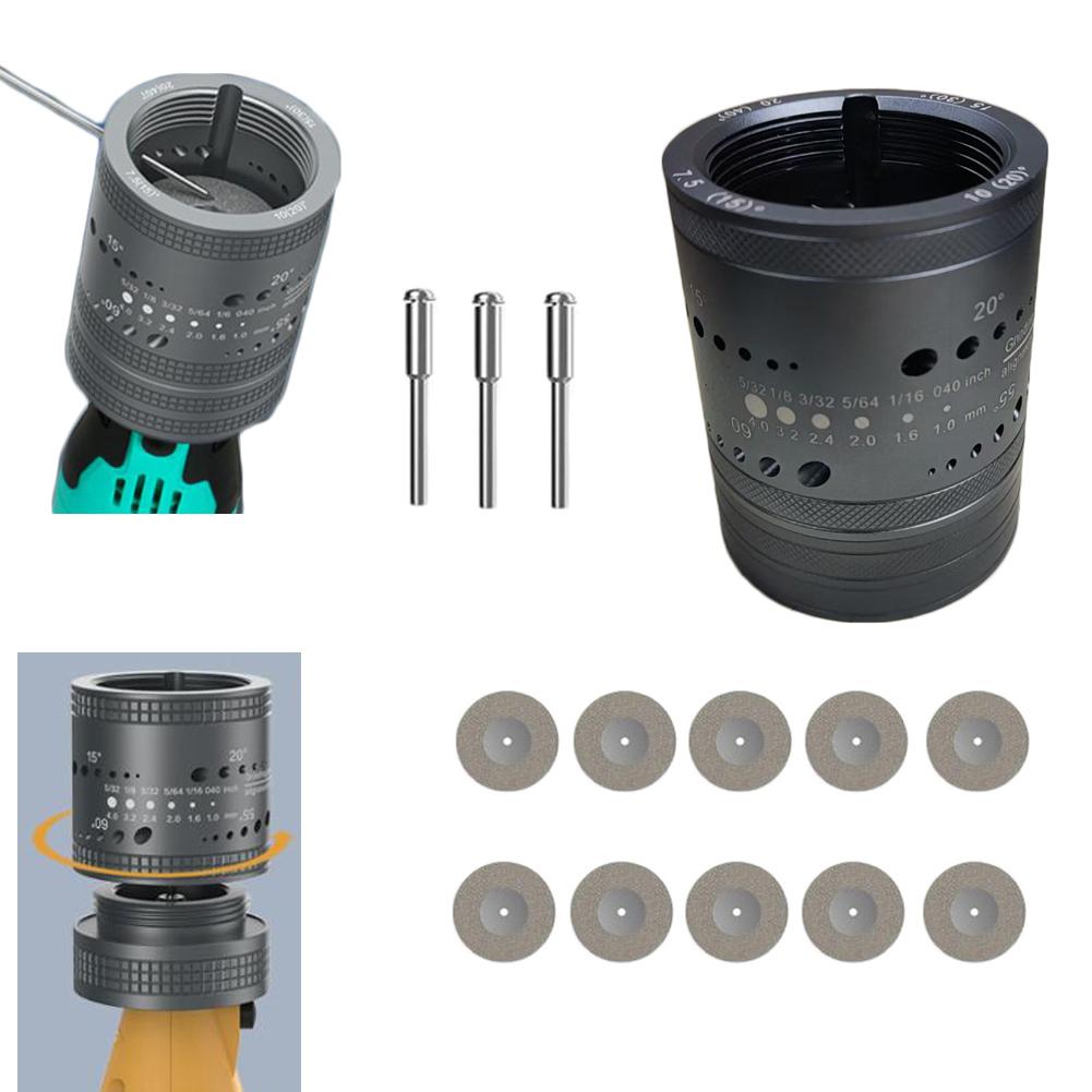 Electrode Sharpener Grinder Head TIG Welding Tool Holes Grinding Wheels 40mm Grinding Disc W/rod
