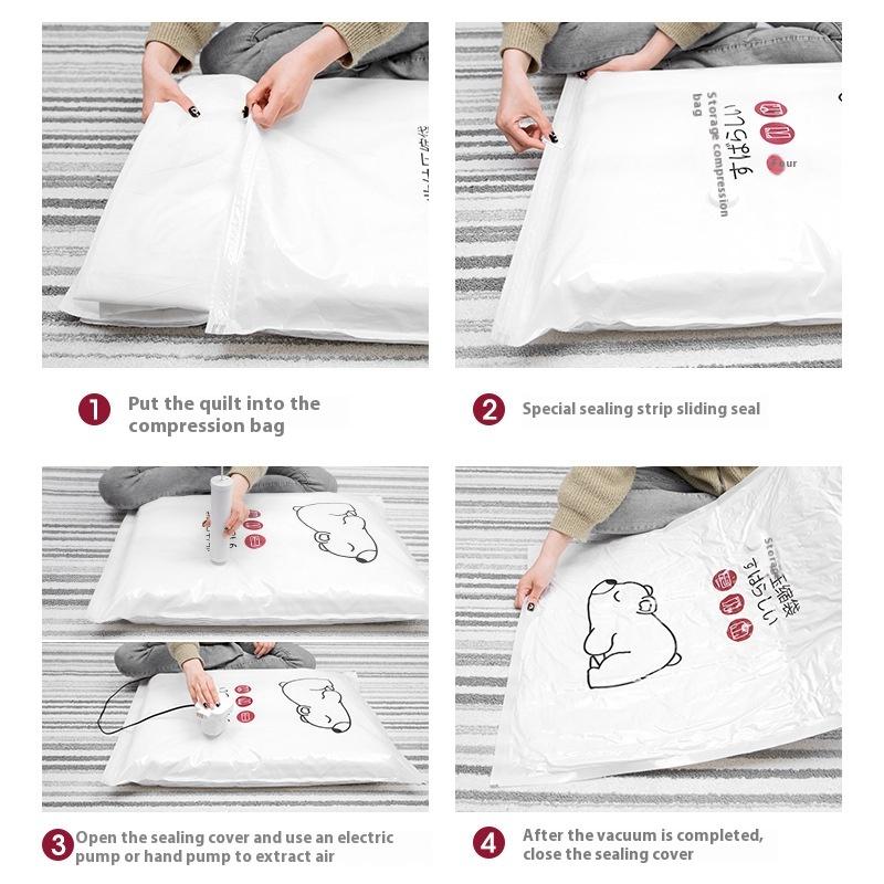 Workowana próżniowo torba Crion na ubrania i kołdry Torba do przechowywania z usuwaniem powietrza Specjalna do walizki Torba do pakowania kołdry