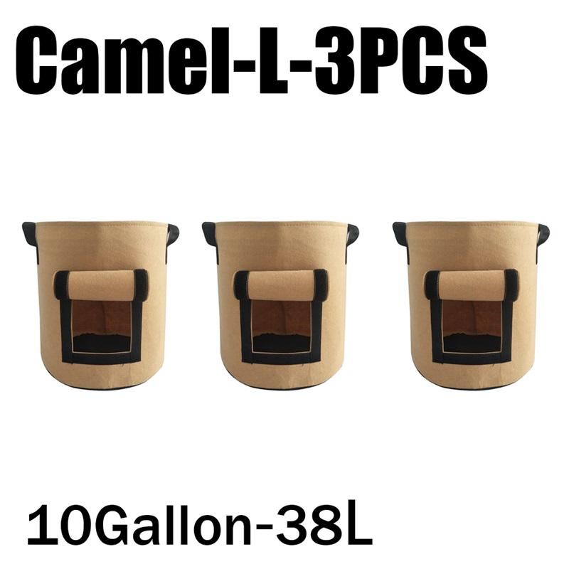 3Styles Felt Plant Grow Bags Nonwoven Fabric Garden Potato Pot Greenhouse Vegetable Growing Bags Moisturizing Vertical Tools